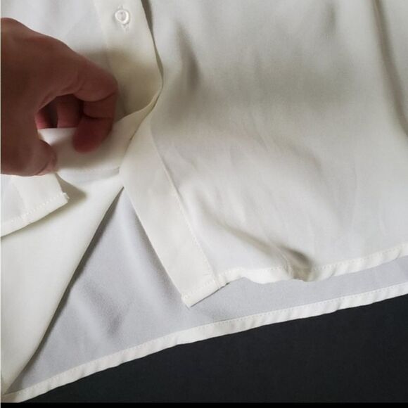 Zara Basic White Button down Blouse - Picture 5 of 8